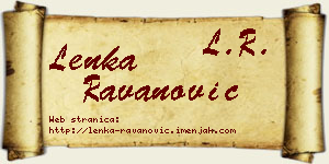 Lenka Ravanović vizit kartica